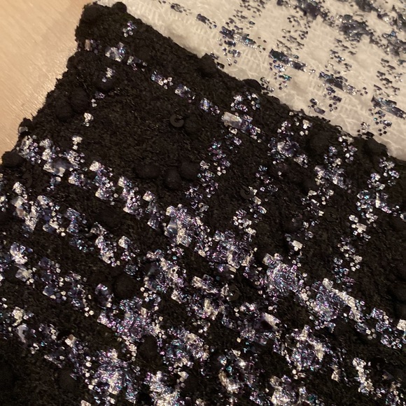 Les Tout Petits made in usa girls silver shimmer white black Pearl waist dress - Picture 11 of 13